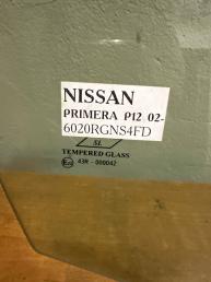 Стекло передней правой двери Nissan Primera P12 80300AV600