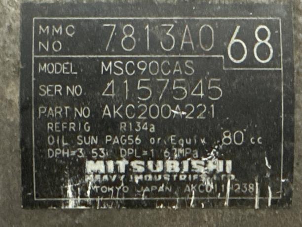 Компрессор кондиционера Mitsubishi Lancer CY 4B11 7813A068