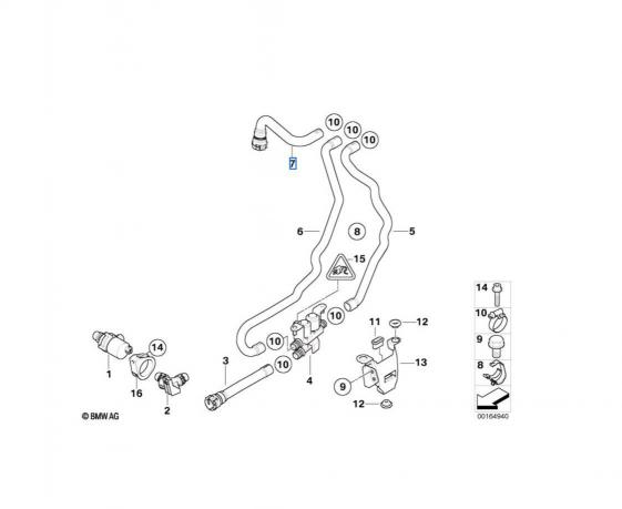 Патрубок отопителя BMW X5 70 F15  X6 E71 X6 F16  64216955921