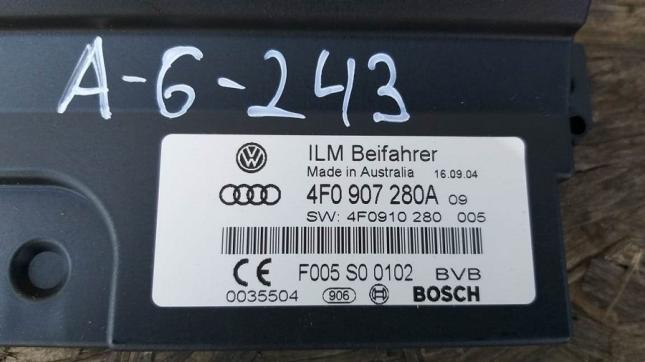 Блок управления бортовой сети Audi A6 C6 4F0907280B