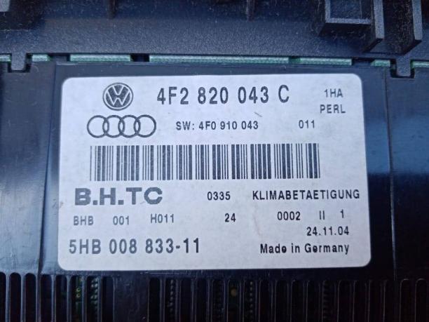 Блок управления кондиционером Audi A6 C6  4F2820043S