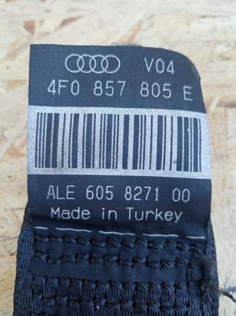 Ремень безопасности Audi A6 C6 Black к-т  4F0857805E