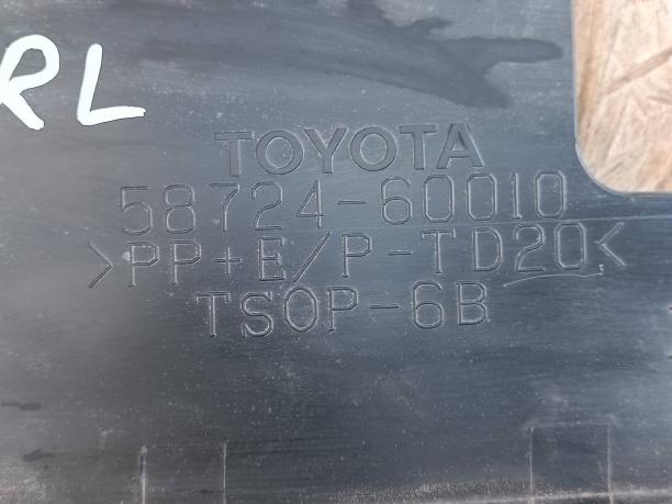 Пыльник бампера Toyota Land Cruiser 200 зад. к-т 58724-60010