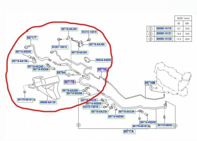 Трубка кондиционера Toyota Land Cruiser 100 88726-60630