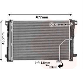 Радиатор кондиционера mercedes w204 a2045000654