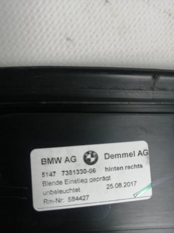 Накладка на порог передняя правая BMW 5 G30 51477381330
