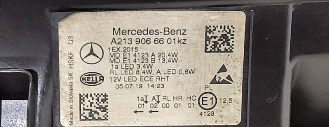 Фара LED правая Mercedes-Benz E-Класс W213 A2139066601