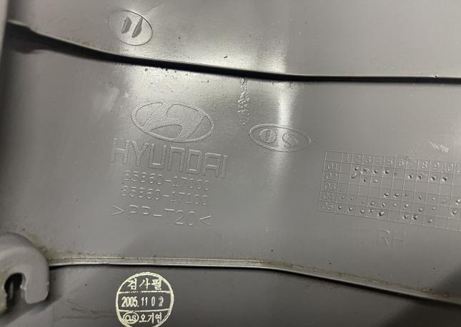 Обшивка багажника правая Hyundai Matrix 2002-2008 8586017000