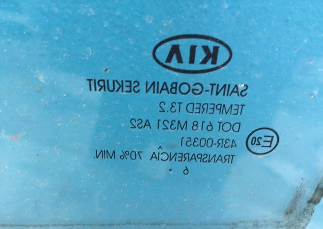 Стекло задней правой двери KIA ceed ED1.2007-2012 43R-00351