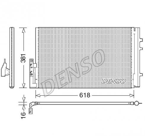 Радиатор кондиционера BMW X3 F25 64539216143