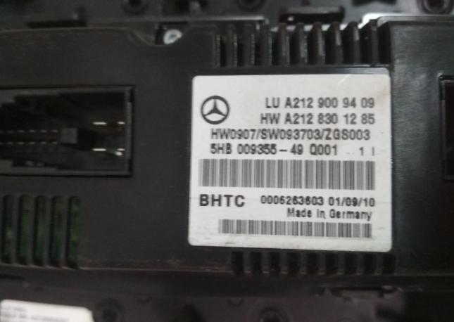 Блок управления климатом mercedes w204 w207 w212 A2129009409