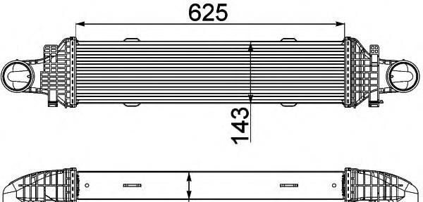 Интеркулер Mercedes 204 A2045000200