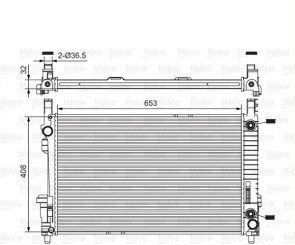 Радиатор основной Mercedes W169 W245 A1695001803