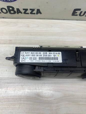 Блок управления климатом Mercedes X164 A2518209889