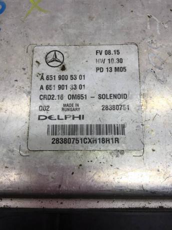 Блок управления двигателем Mercedes Om651 Delphi A6519005301