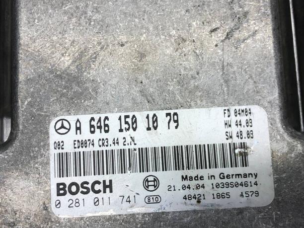 Блок управления двигателем Mercedes Om646 A6461501079