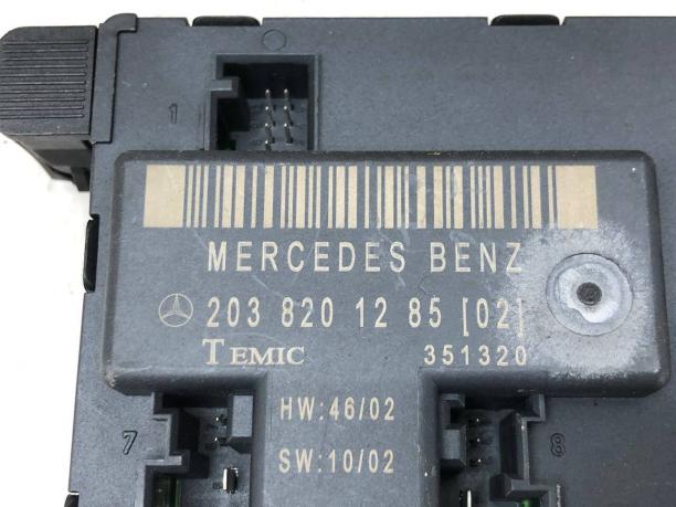 Блок управления передней дверью Mercedes W203 A2038201285