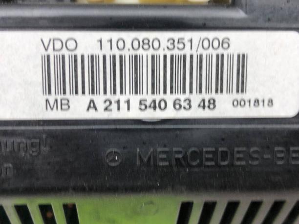 Приборная панель Mercedes W211 A2115406348