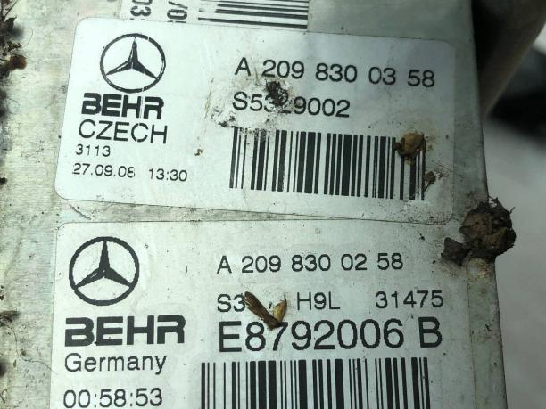 Испаритель кондиционера Mercedes W203 А2098300258 А2098300258