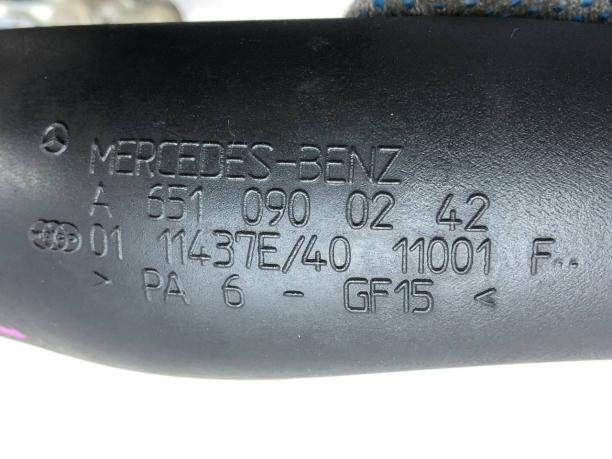 Патрубок интеркулера Mercedes W204 A6510900242