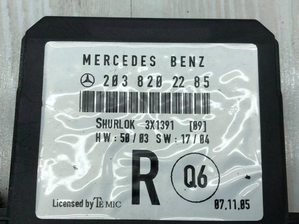 Блок управления дверью задний правый Mercedes W203 A2038202285