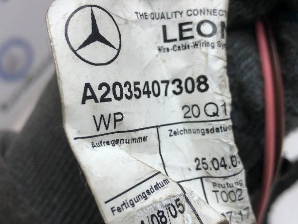 Электропроводка задней правой двери Mercedes W203 A2035407308