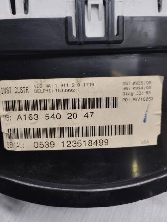 Приборная панель Mercedes W163 A1635402047