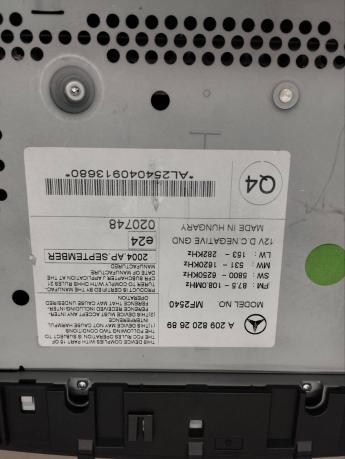 Магнитола Comand Mercedes W209 A2098202689