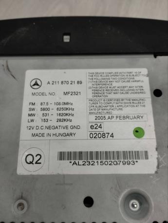 Магнитола Comand Mercedes W211 A2118702189