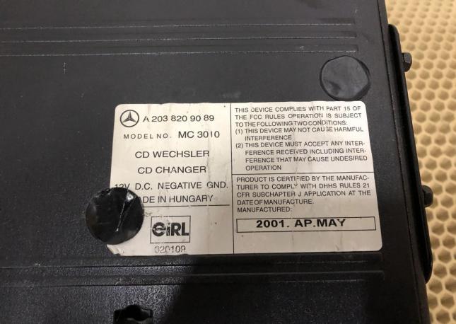 CD Чейнджер Mercedes W163 A2038209089