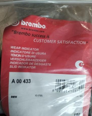 Датчик износа тормозных колодок Brembo A00433 A00433