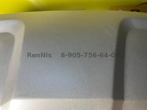 Рено Дастер накладка бампера заднего серебро 850701407R