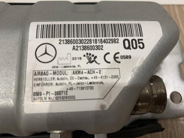 Подушка безопасности коленная Mercedes W213 E 213 a2138600302