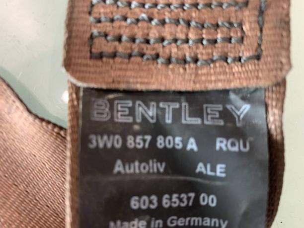 Ремень безопасности задний Bentley Continental GT 3W0857805A
