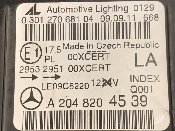 Фара левая Mercedes W204 C 204 рестайлинг a2048203739