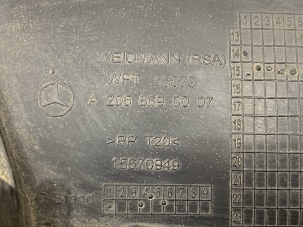 Накладка лобового стекла Mercedes W205 C 205 a2058690007