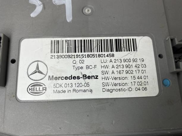 Блок SAM передний Mercedes w213 a2139009219