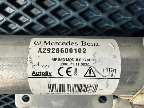 Шторка безопасности левая Mercedes W166  a2928600102