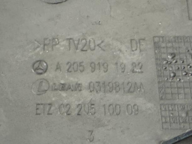Накладка сидения задняя правая Mercedes W205 C 205 a2059191922