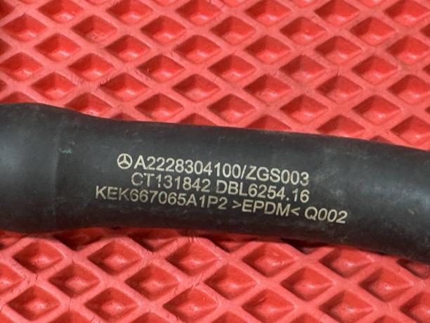 Патрубок отопителя Mercedes W222 a2228304100