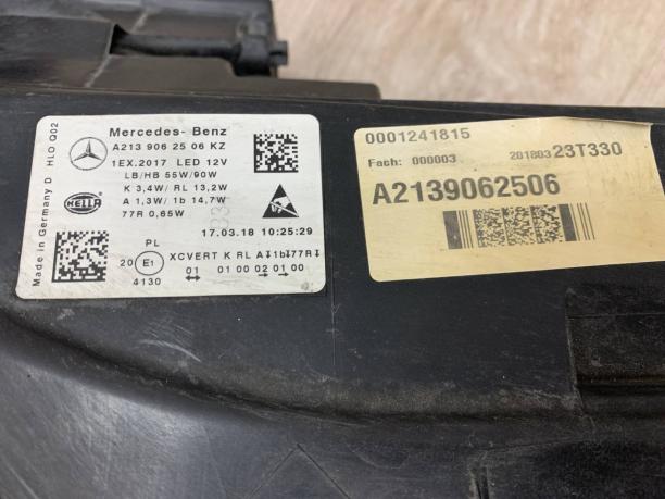 Фара левая Mercedes w213 a2139062506
