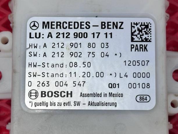 Блок управления парктроников Mercedes W212 a2129001711