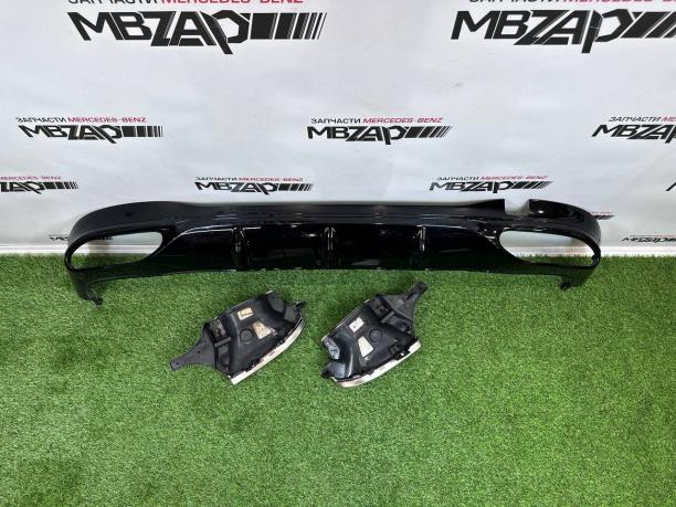 Юбка заднего бампера Mercedes W223 a2238857101