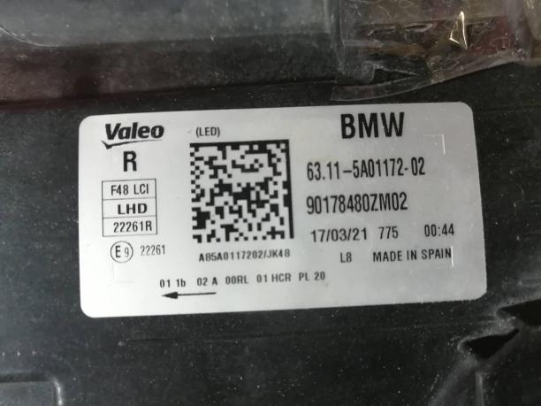 Фара правая LED BMW X1 F48 2019-н.в. 63119477812