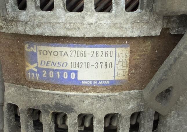 Генератор Toyota Avensis T250 2.0 1AZ 27060-28260