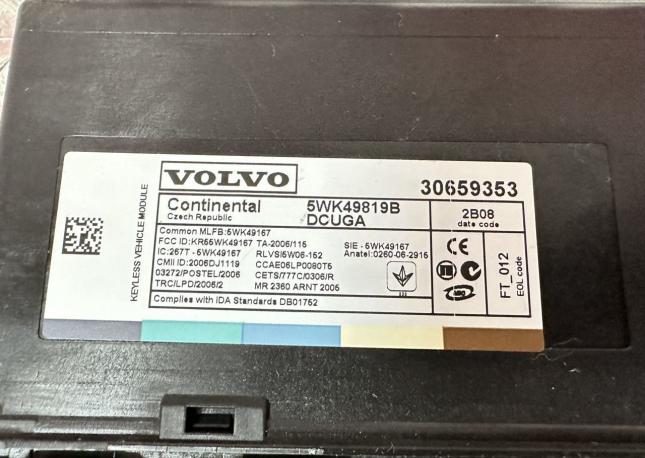 Блок комфорта Volvo XC60 30659353