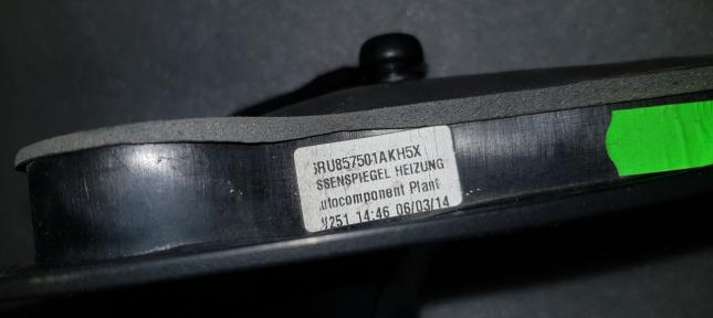 6ru857501ak фольксваген поло зеркало левое 6RU857501AK