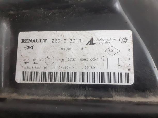 Фара правая Renault Duster 260101891R