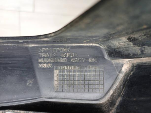 Брызговик задний Nissan X-Trail T32 