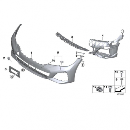 BMW G20 Бампер передний М PKG 51118099896